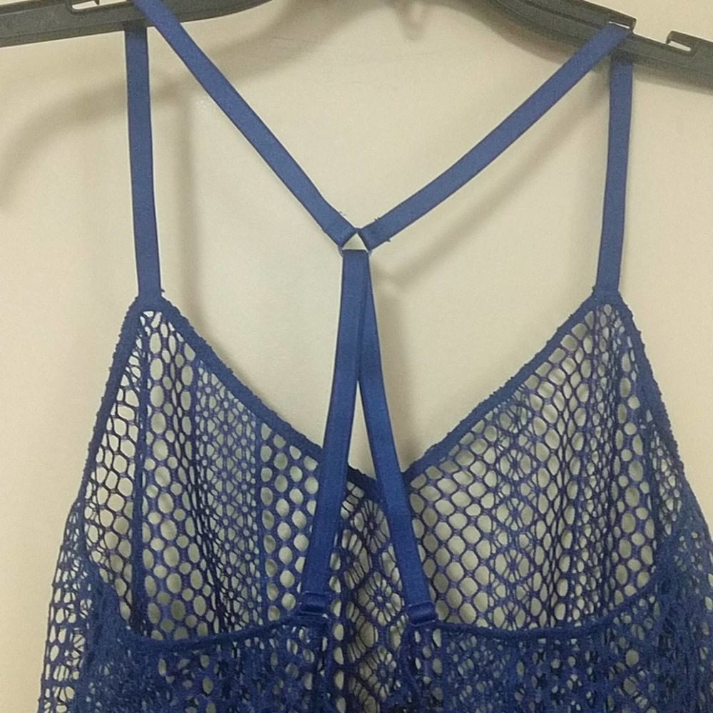 Victoria Secret Crochet Knit Crop Swim Cover Up - Picture 8 of 12